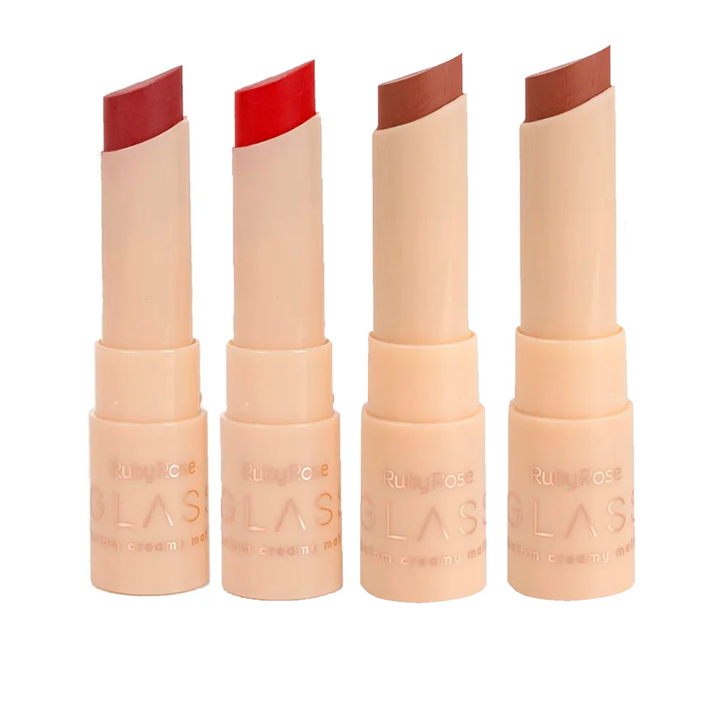 Batom Ruby Rose Creamy Matte Glass HBF567