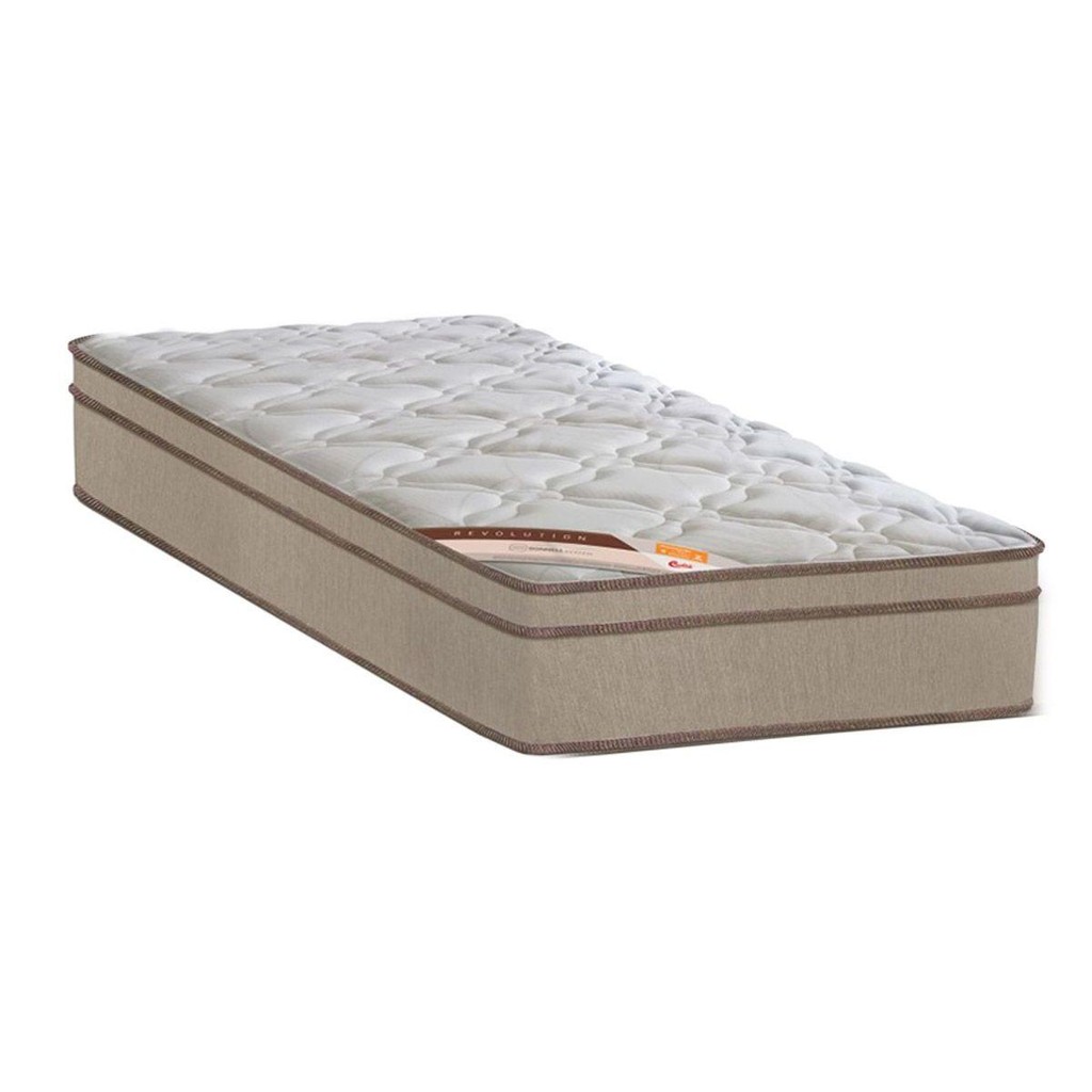 Colchão Solteiro p/ Hotelaria Molas Tecnopedic Revolution Euro Pillow (88x188x27) - Castor