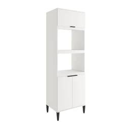 Torre Quente Miami para 1 Forno 1 Microondas 3 Portas Carraro Branco