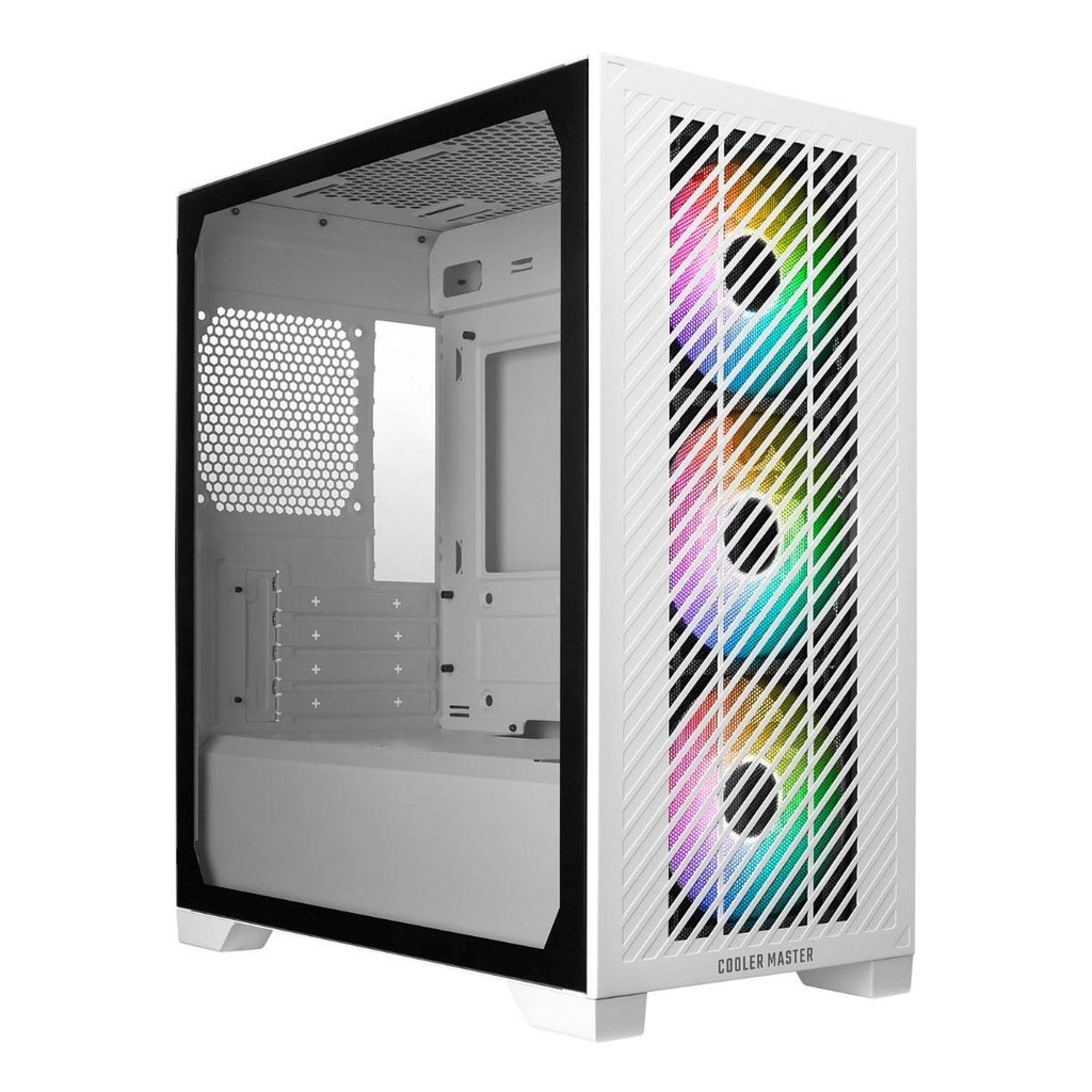 Gabinete Cooler Master Elite 301 - Vidro Temperado - 3xFan 120mm - Mid-Tower - Branco E301-WGNN-S00