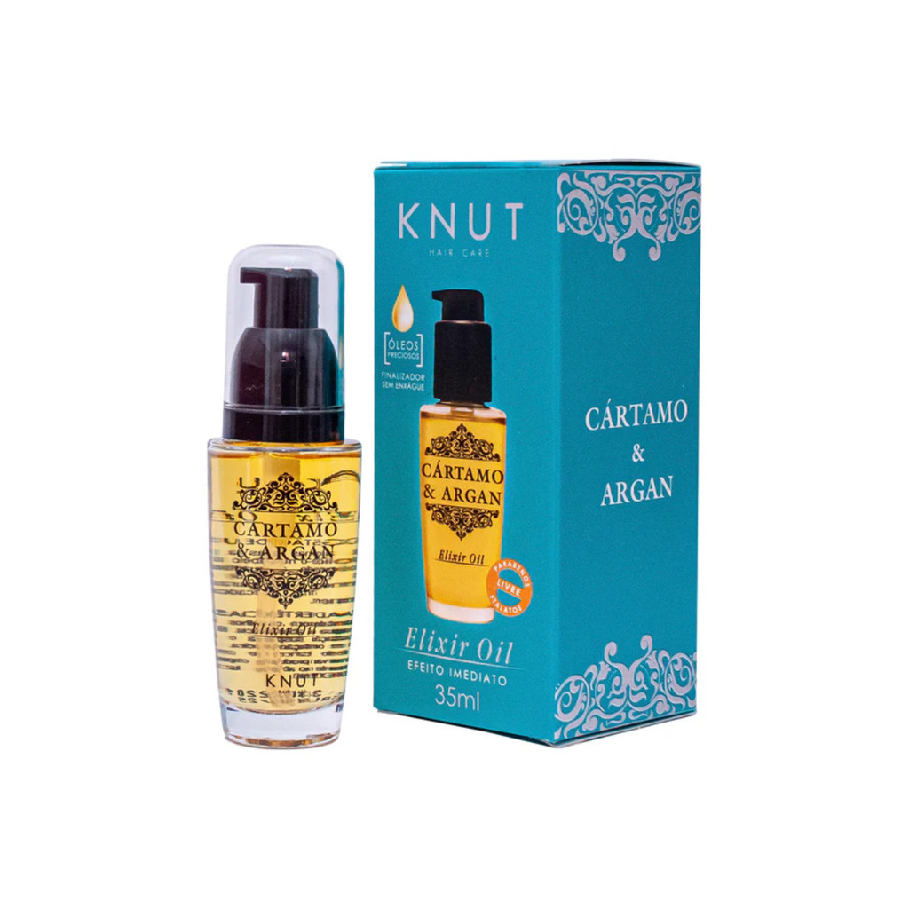 Óleo Capilar Cartamo e Argan Elixir Oil - Knut 35ml