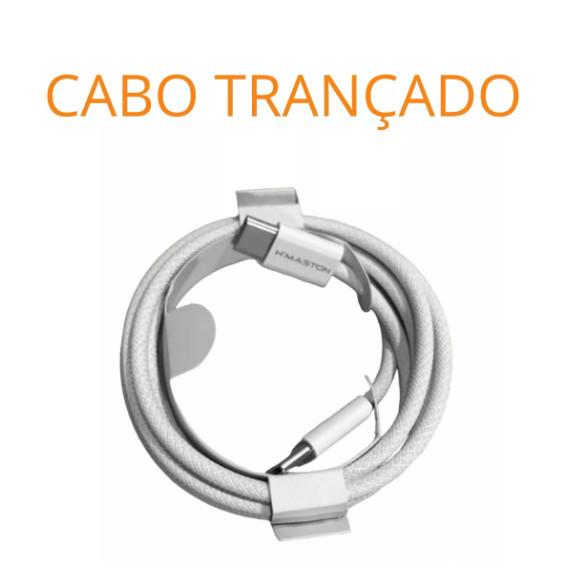 Carregador Turbo 30W IPhone 15/ 16  Cabo Tipo C Fonte Adeptador de Energia Ultra Rapido 30W CB-23