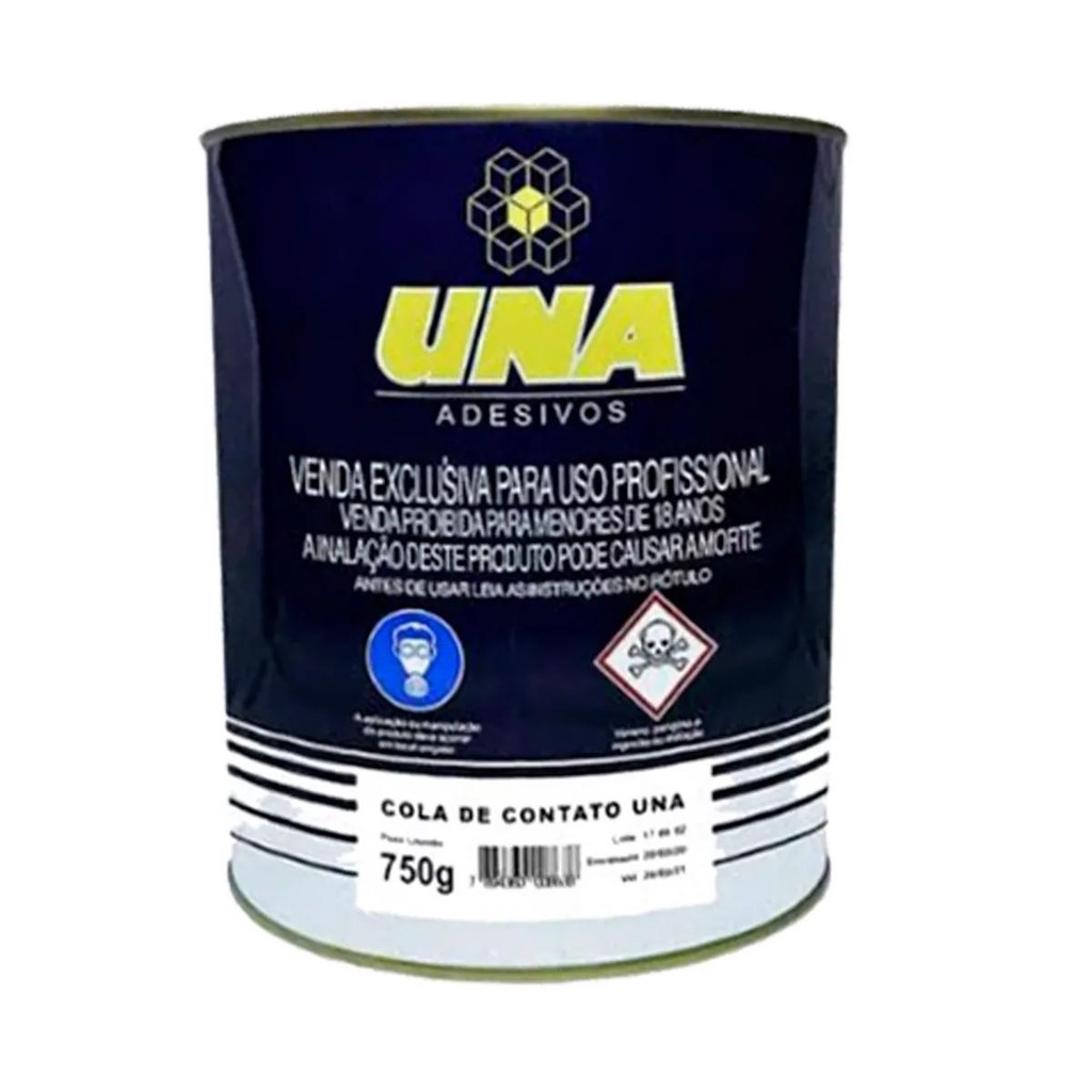 Adesivo Cola De Contato 750g Profissional UNA Original Alta Resistência Para Colar Tudo Madeira MDF em Oferta na Shopee