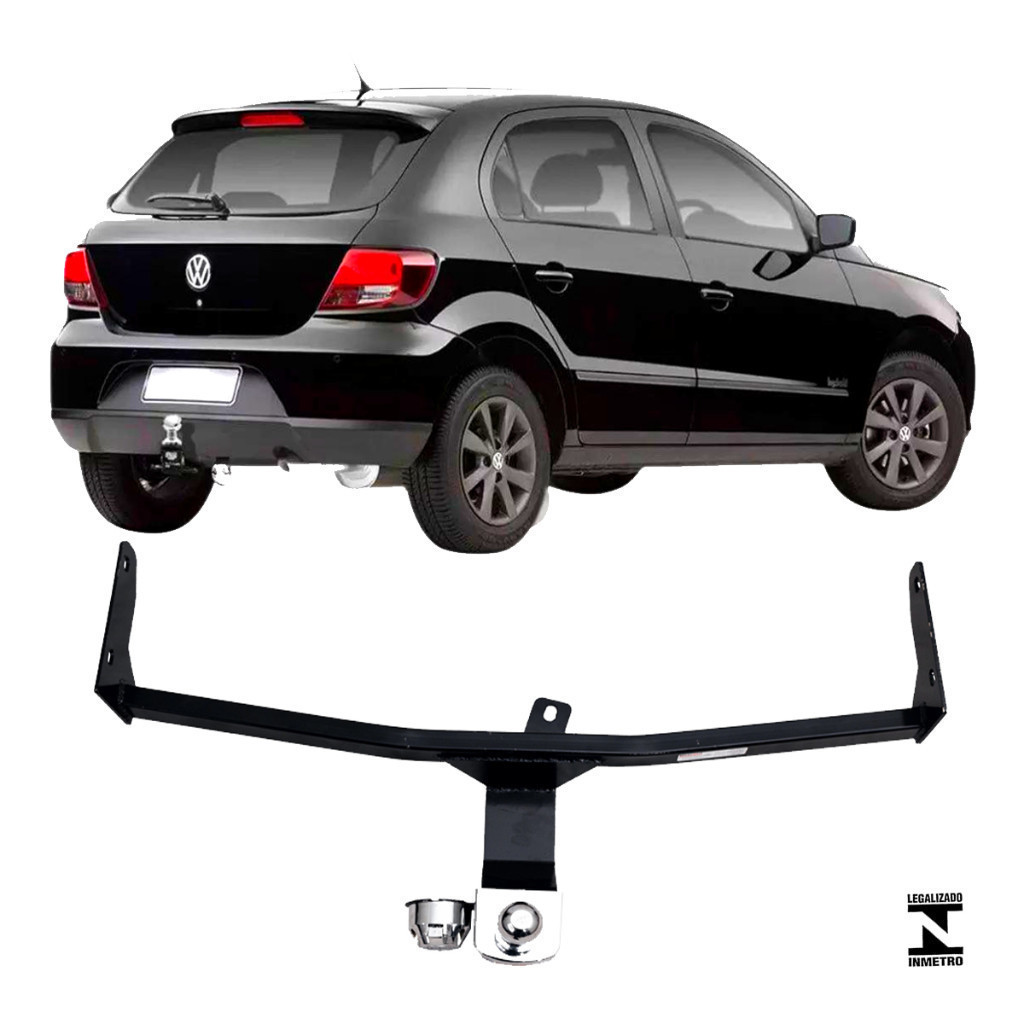 Engate Reboque Fixo Gol G5 G8 Capacida Carga 500kg Aco Resistente Certificado Inmetro Bom ..