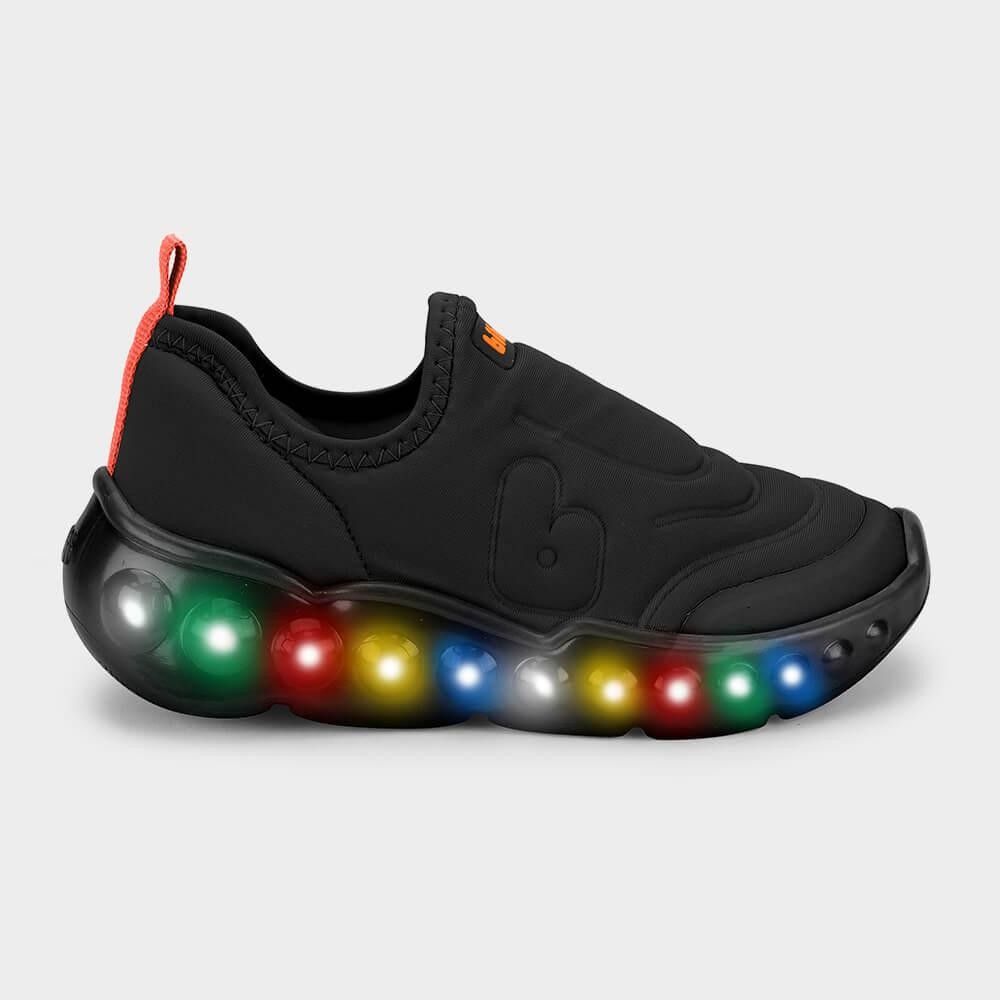 Tênis Infantil de Luz Bibi Roller Celebration 3.0 Preto