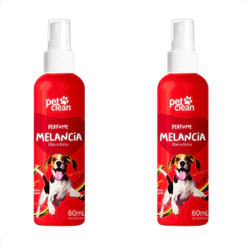 Kit 2 Perfume Colônia Para Cães e Gatos Melancia Pet Clean - 60mL