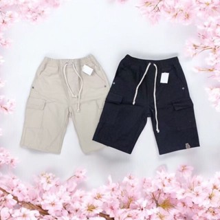Kit  2 Shorts cargo infantil com cintura elástica 4 bolsos em Oferta na Shopee