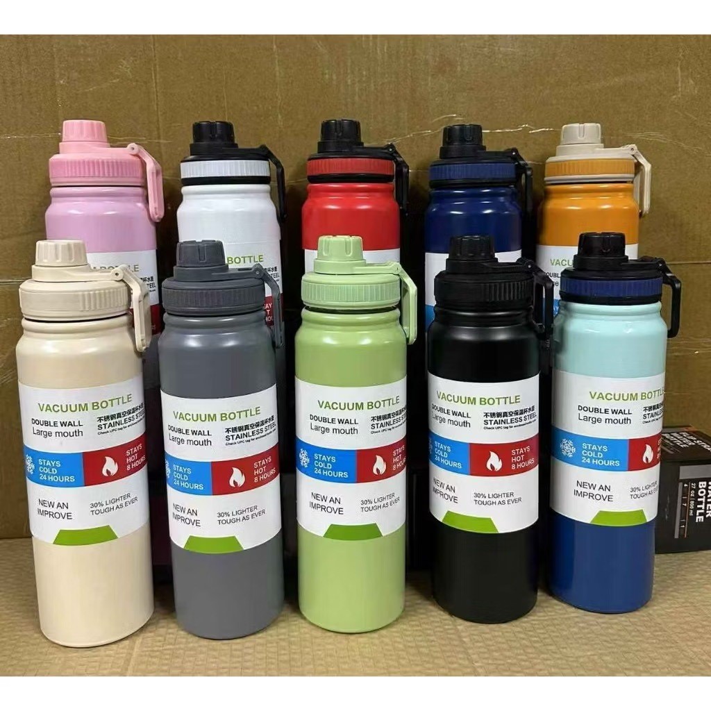 800ml Thermal Bottle Space Bottle Hot & Cold With Thermal Insulation Large Capacity O13
 em Oferta na Shopee