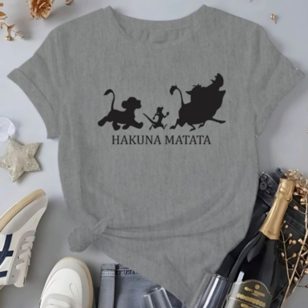 Camiseta Hakuna Matata Camisa  Infantil Estampa DTF