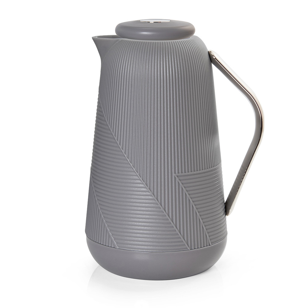 Garrafa Térmica 1 Litro Bari Cinza Para Chá Café Termopro