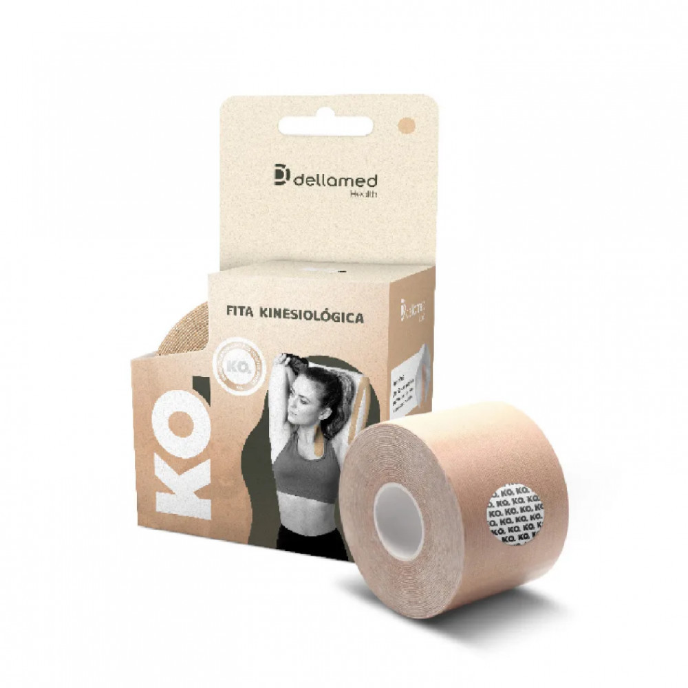 Kit Bandagem Elástica Adesiva Kinesiológica 4 unidade Dellamed em Oferta na Shopee