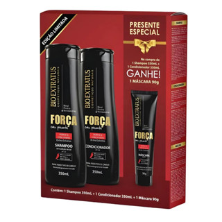 Kit Bio Extratus Força com Pimenta Shampoo 350mL + Cond. 350mL + Máscara 90g em Oferta na Shopee