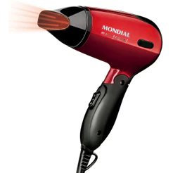 Secador Maxis Travel Mondial Vermelho e Preto 1200W SC-10