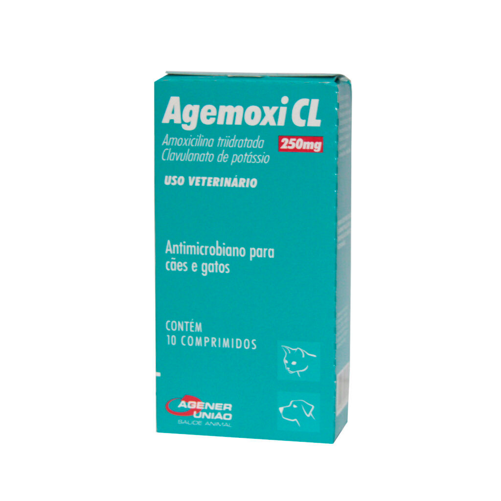 Agemoxi CL 250mg com 10 comprimidos - Cães e gatos