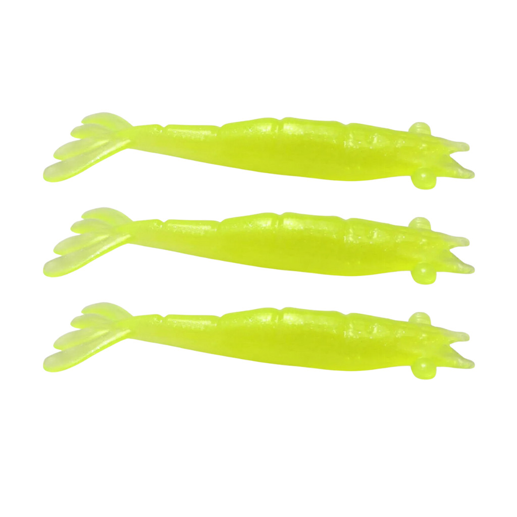 Camarao Isca Artificial Pesca Tucunaré Manhoso e Outros Baby Soft Monster 3x