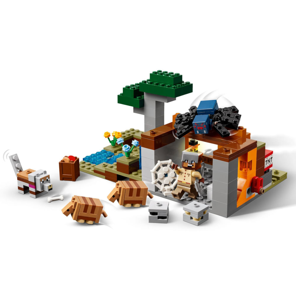 Detalhes do LEGO Minecraft - A Expedição na Mina do Armadillo - 247 Peças - 21269
