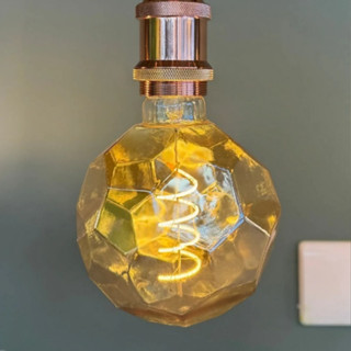 Lâmpada Led Filamento Retrô Decorativo Futebol G95 4W 2200K âmbar E27 Bivolt em Oferta na Shopee