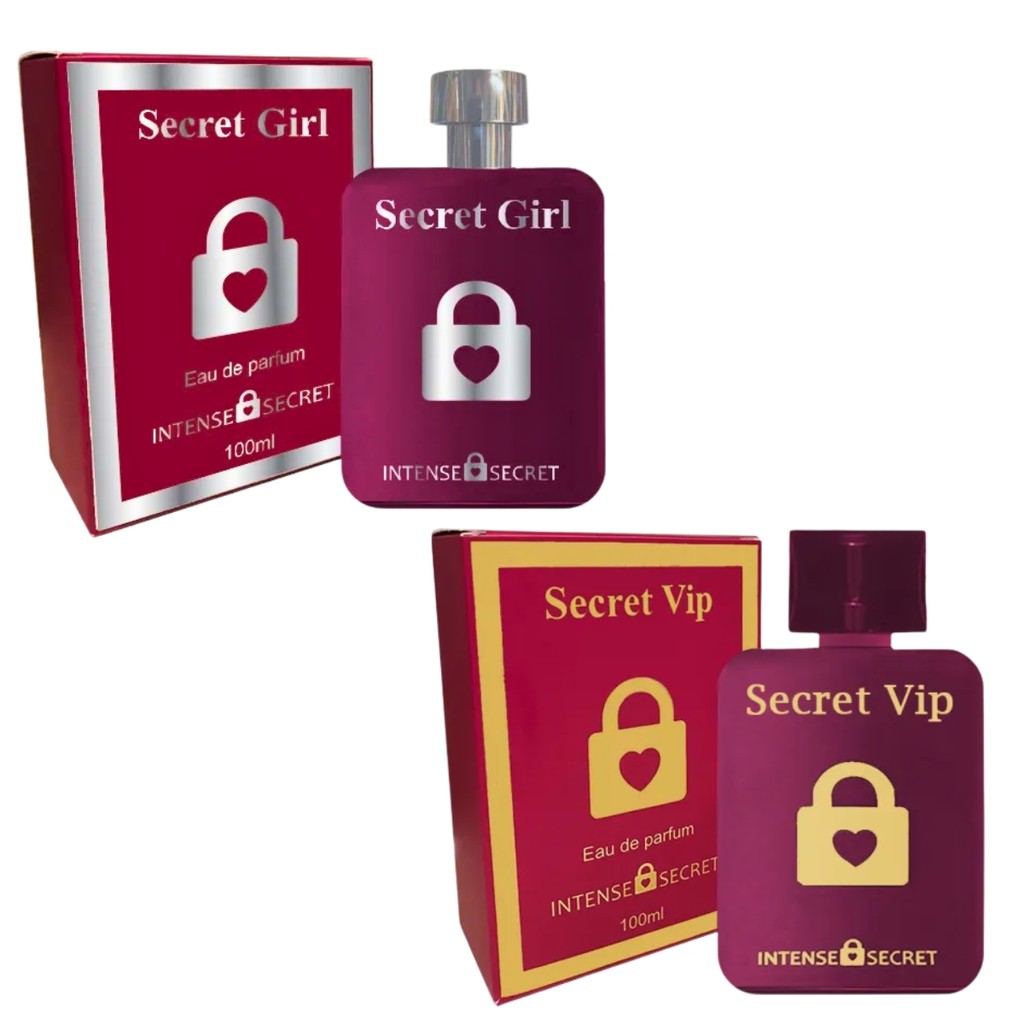 Combo Eau de Parfum Secret Girl + Secret Vip 100ml - Intense Secret
