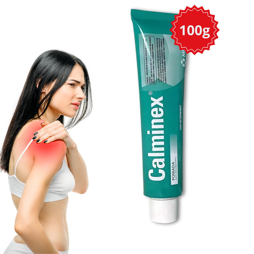 Calminex Pomada Msd Anti-inflamatória Uso Veterinário - 100g em Oferta na Shopee