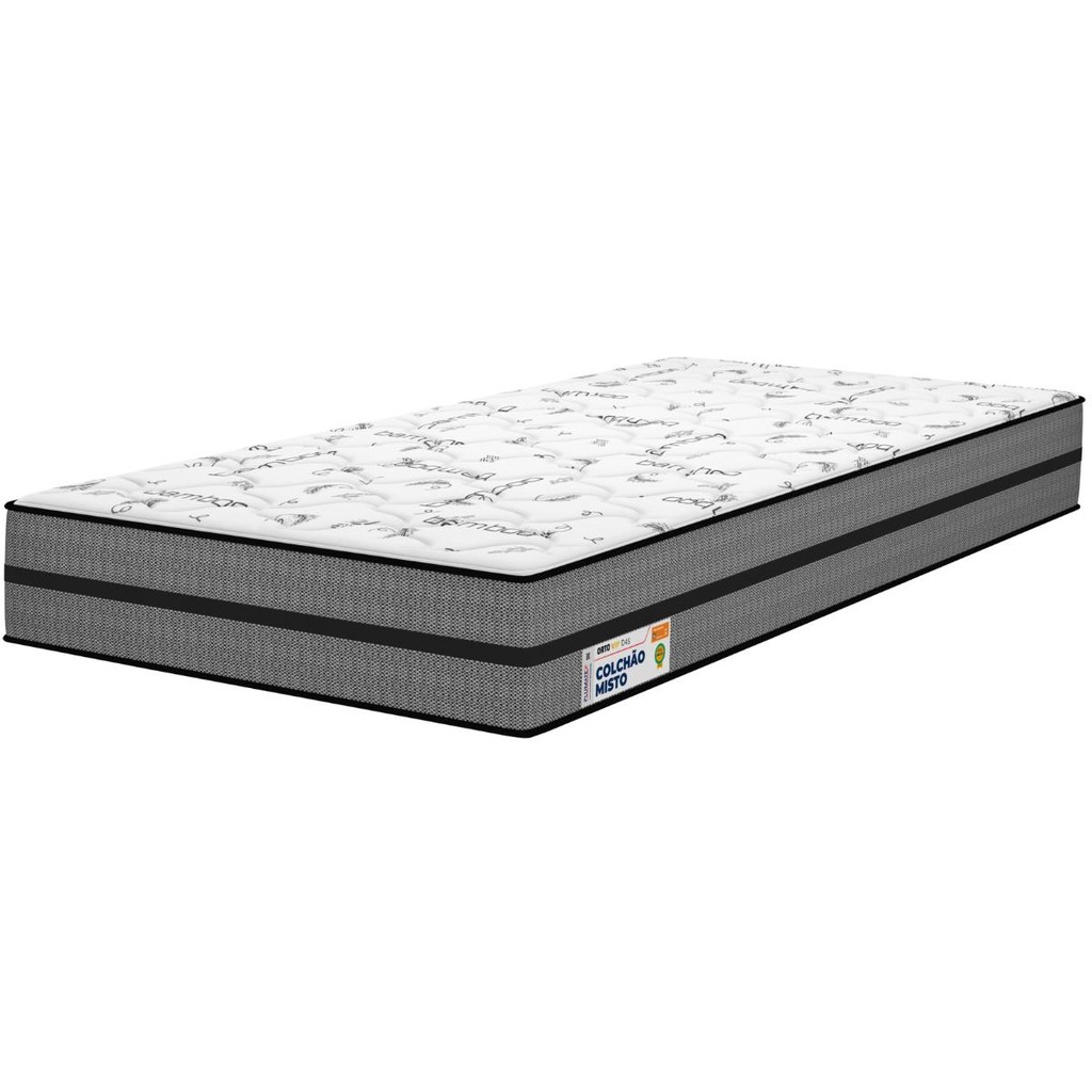 Colchão Solteiro Ortopédico Espuma e EPS D45 Ortovip Plumatex 88x188x24cm Extra Firme - Home & Living