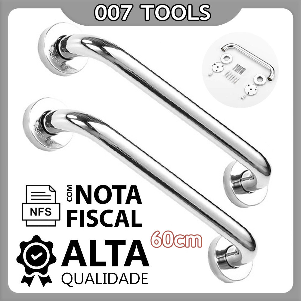 60cm Acessibilidade Segurança Idoso Banheiro Box Parede Corrimão Suporte Anti Queda  Maçaneta Da Porta De Vidro