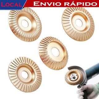 Conjunto 4 Discos Profissionais p/ Madeira - Furo 22mm, Corte e Entalhe, p/ Esmerilhadeira Angular em Oferta na Shopee