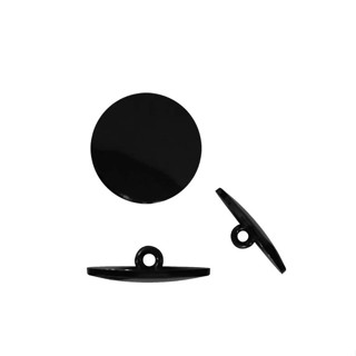 Botão c/ pé Reto Preto pct.10 unidades em Oferta na Shopee