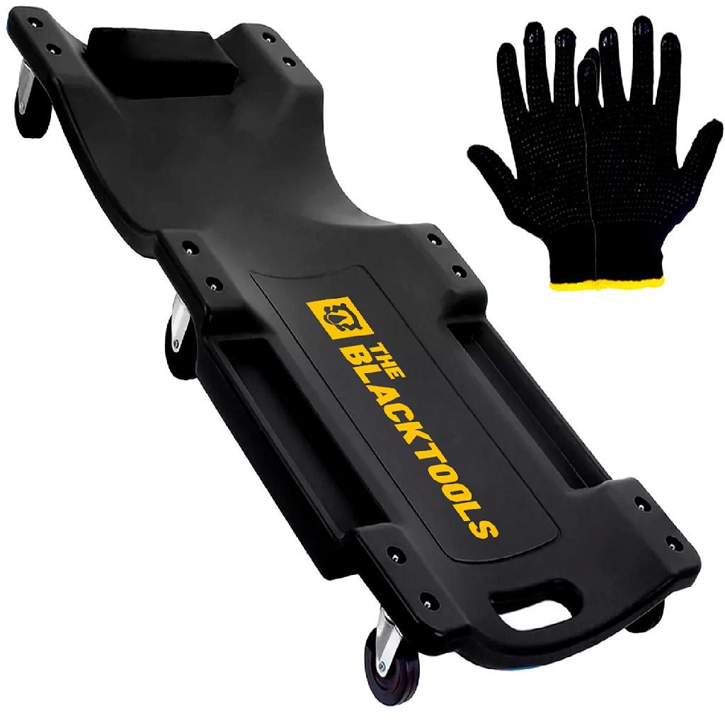 Carrinho para Mecânico 150kg 6 Rodas Com Encosto The Black Tools + Brinde em Oferta na Shopee