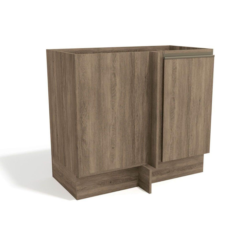 Módulo Cozinha Kappesberg Maxxi Balcão Canto Reto G748 1 Porta s/ Tampo 98cm Nogal em Oferta na Shopee