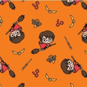 Tecido TRICOLINE MISTA Estampa Digital - Harry Potter