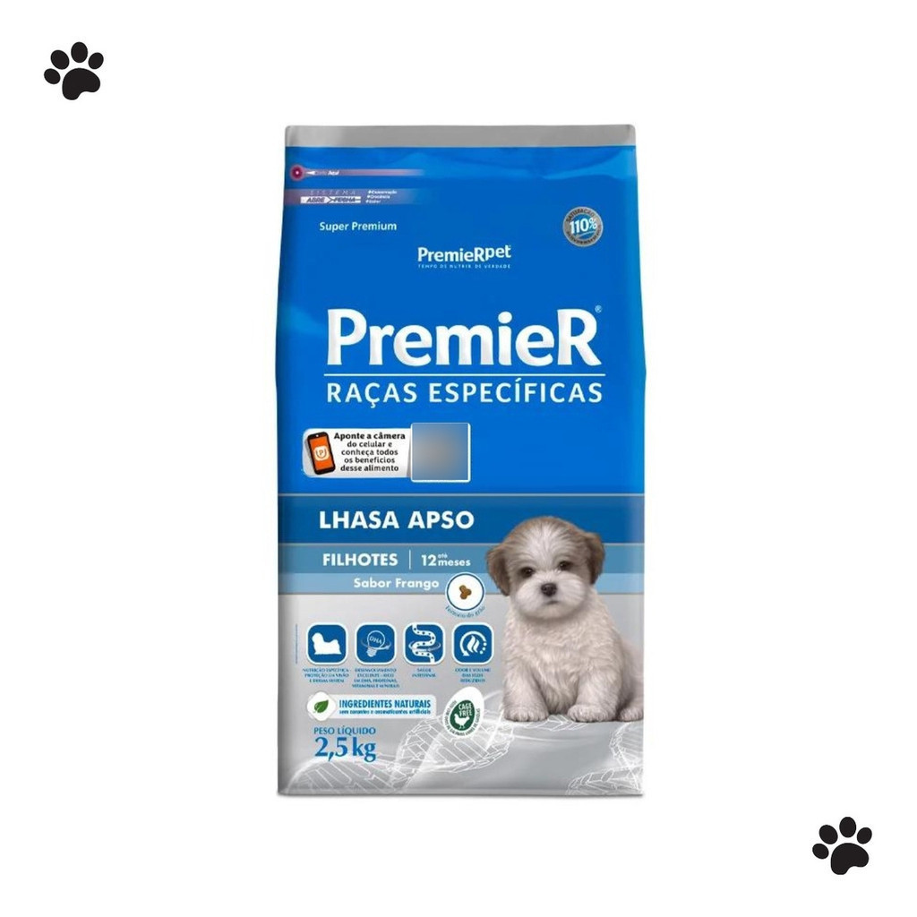Ração Premier Raças Específicas Lhasa Apso Filhote 2,5kg