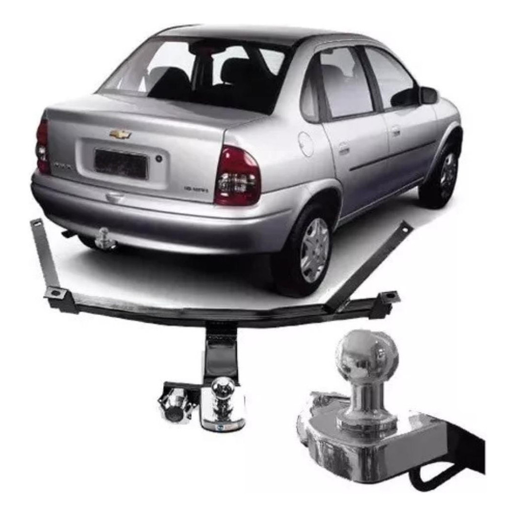 Engate Reboque 500kg Corsa  Classic 1991 até 2009 super reforçado em Oferta na Shopee