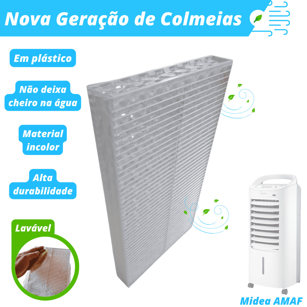 Colmeia Plástica Lavável para Climatizador - Midea AMAF