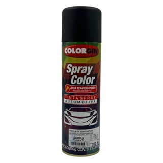 TINTA SPRAY AUTOMOTIVA PRETO ALTA TEMPERATURA 250ML COLORGIN em Oferta na Shopee