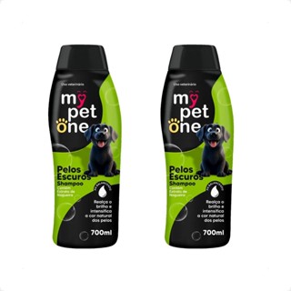 Kit 2 Shampoo Premium 700 mL Pêlos Escuros Mypetone Cães e Gatos em Oferta na Shopee