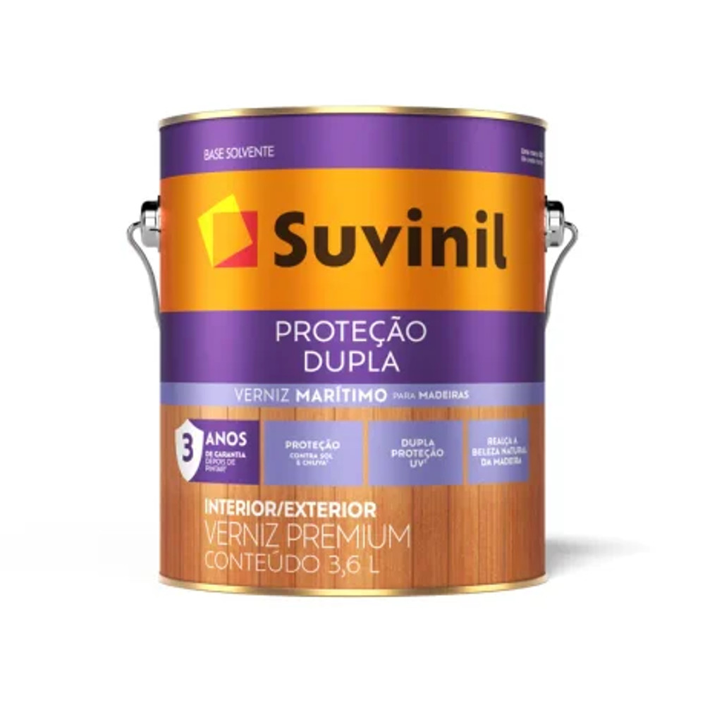 Verniz Proteção Dupla Natural Brilhante 3,6L Suvinil em Oferta na Shopee