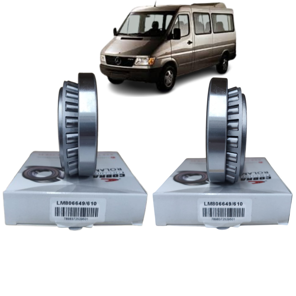 KIT 2 ROLAMENTO CAIXA SATELITE MERCEDES SPRIMTER LM806649/10