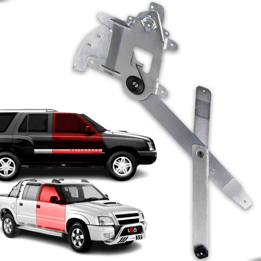 Elevador de Vidro Porta Dianteira Direita GM S10 Blazer Ideal para Reposição Não Acompanha Motor Sem Motor