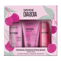 Kit Labotrat Cereja Esfoliante + Hidratante + Body Splash