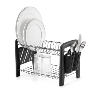 Escorredor Louca Secador Porta Talheres Não Enferruja Preto em Oferta na Shopee