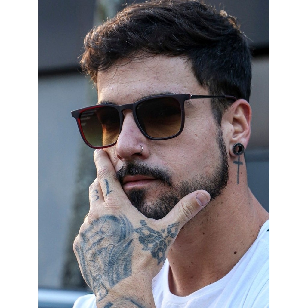 Óculos masculinos de moda para proteção solar de verão ao ar livre Oculos De Sol Masculino Tendencias Protecao UV400