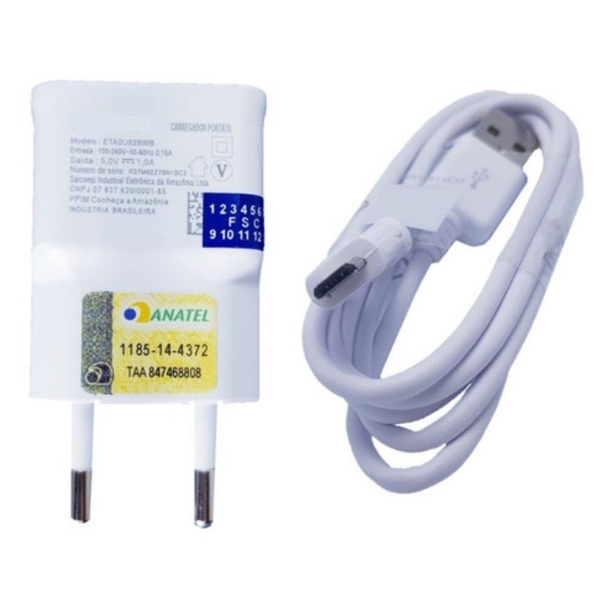 Carregador V8, Tipo C Turbo Original A20 A30S A50S A70 A80 S10 M31 M51 A21S A31 A32 A51 A71 Note 8 Note 9 em Oferta na Shopee