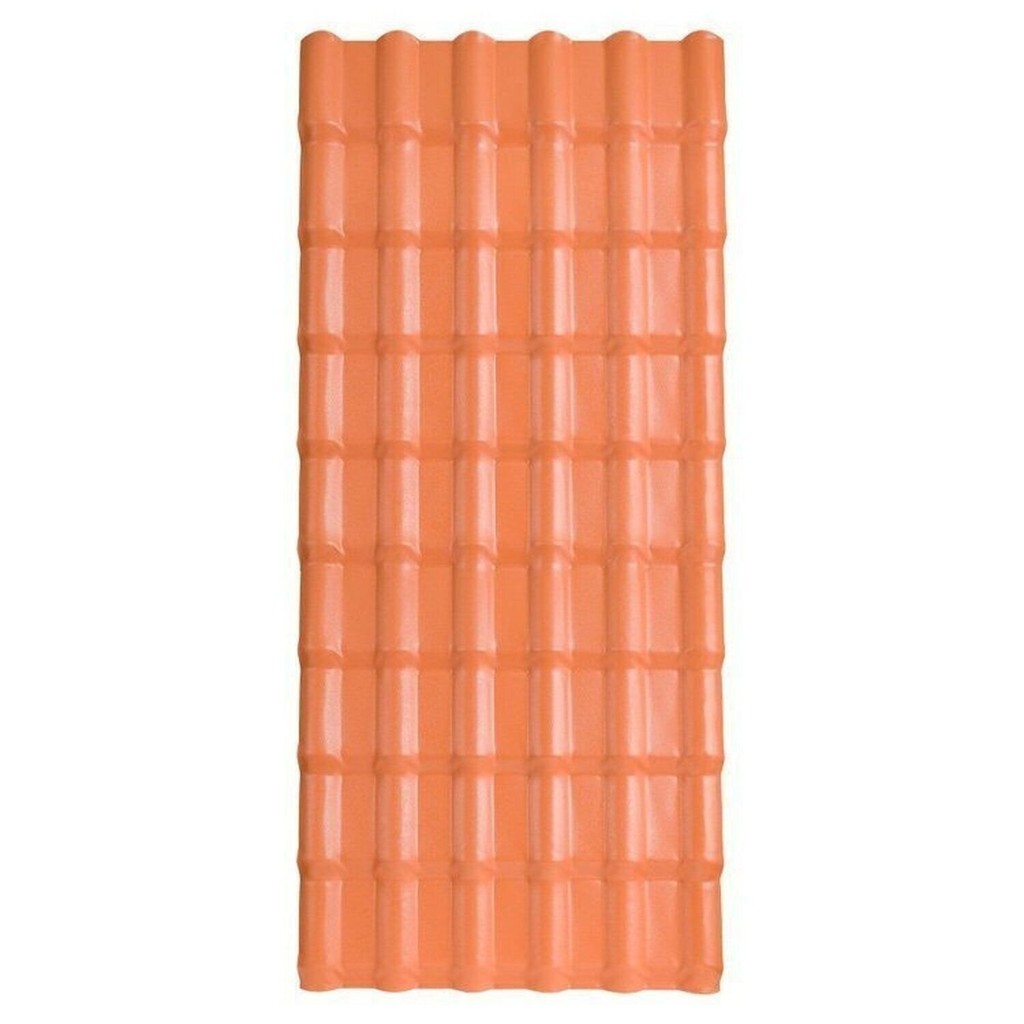 Kit 10 Telhas Plan Pvc 1,98x0,88x1,6cm 6 Ondas Afort