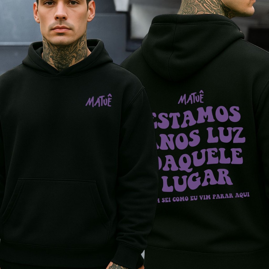 Moletom  Matue Rapper 333 Estamos A Anos Luz Daquele Lugar Album Autotune Style Rap Aesthetic 7777