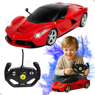Carro De Controle Remoto Sem Fio Brinquedo Menino Criança Sport Sem Fio Luzes Farol