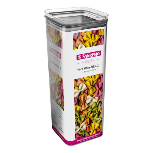 Pote Sanremo Hermético Modular Quadrado 2l
