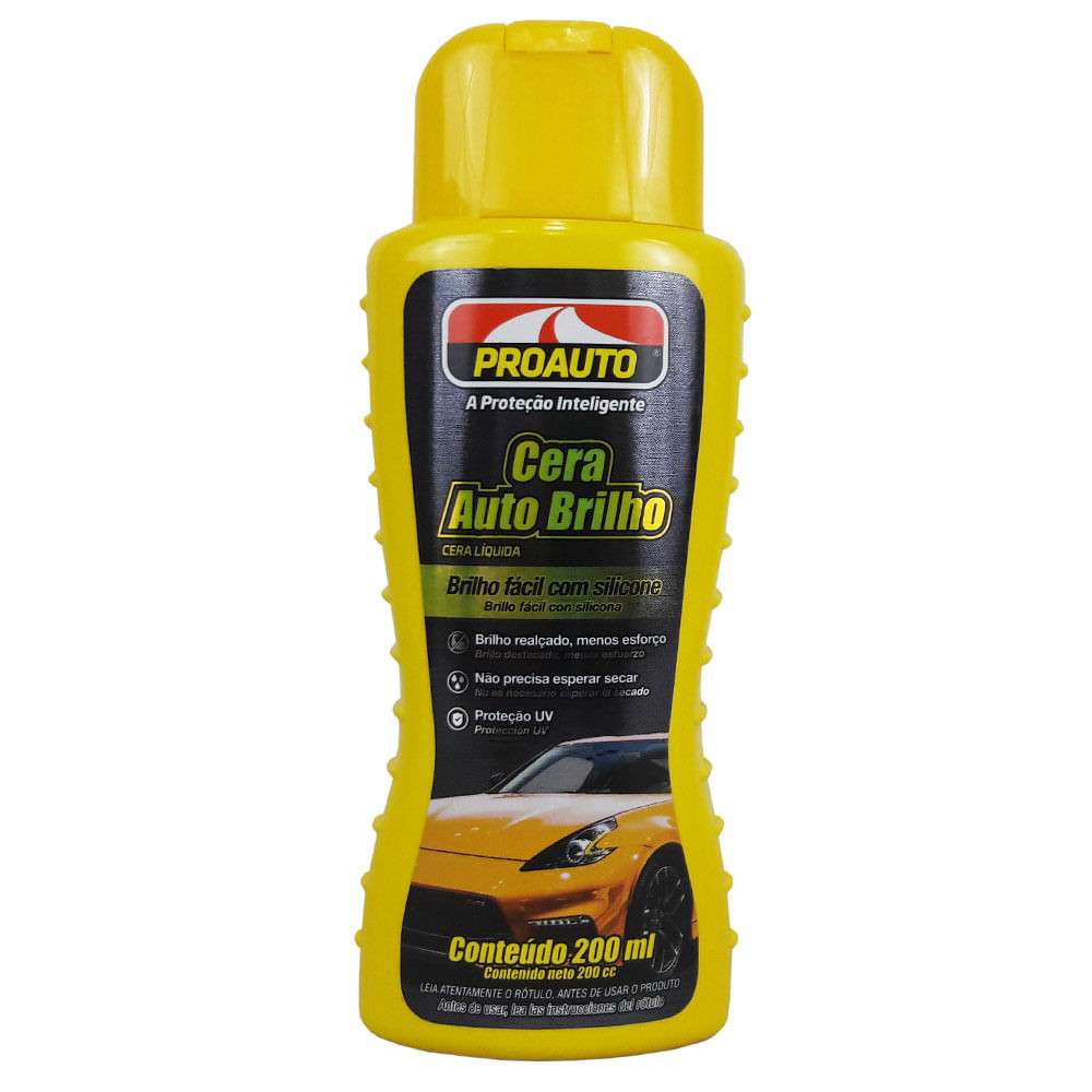 Cera Líquida Auto Brilho 200ml Proauto