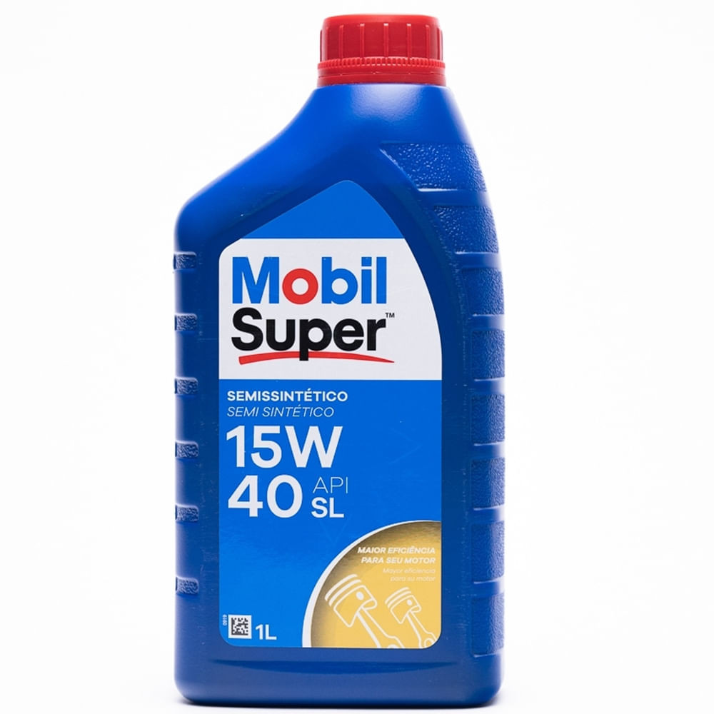 Óleo Lubrificante do Motor Mobil Super API SL 15W40 Semissintético 1L em Oferta na Shopee