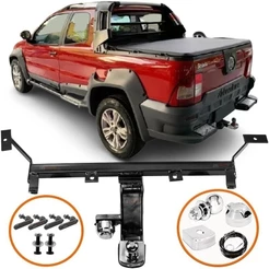 Engate Reboque Rabicho Fiat Strada Advt Trek Inmetro 500kg