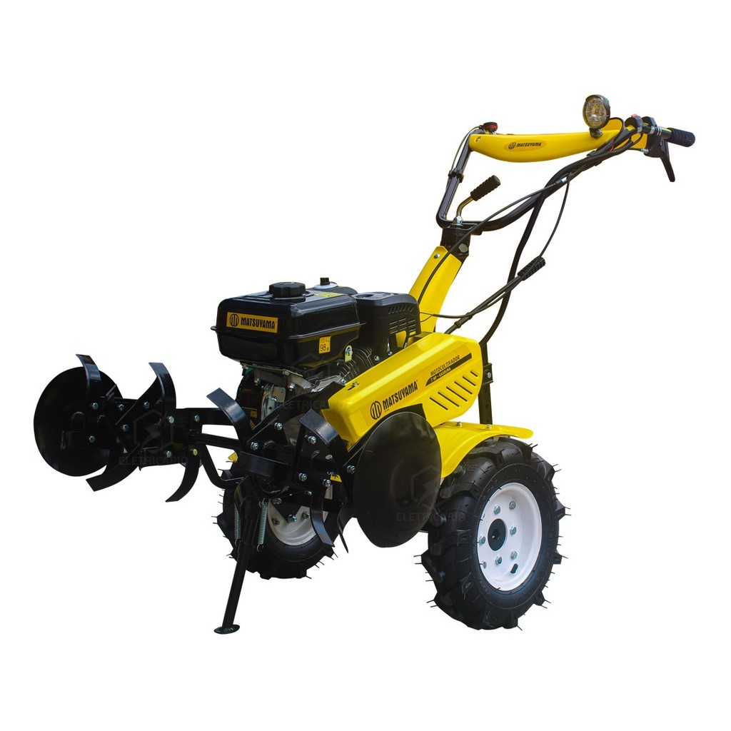 Motocultivador Gasolina 4 Tempos Tratorito 7HP Enxadas e Rodas Matsuyama em Oferta na Shopee